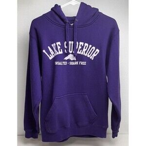 J America Women's Small Lake Superior Hooded Sweatshirt Purple